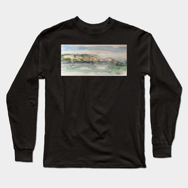 The Malvern Hills Long Sleeve T-Shirt by bobpetcher